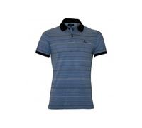 GANT Oxford Stripe Pique Rugger Polo Shirt, Palace Blue - X-Small