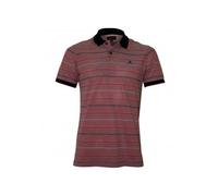 GANT Oxford Stripe Pique Rugger Polo Shirt, Watermelon Red - X-Small