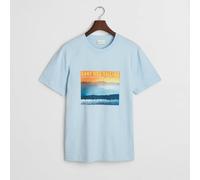 GANT Placed Graphic T-Shirt, Fresh Blue - Small