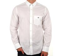 GANT Pocket Poplin Long Sleeve Shirt, White, Size Xl, Men White