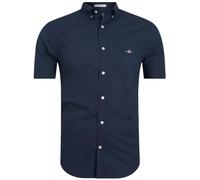 GANT Poplin Shortsleeved Shirt Regular Fit Blue 5XL