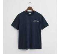 GANT Printed Graphic T-Shirt, Evening Blue - Medium