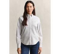GANT Pure Cotton Striped Oxford Shirt Brown Mix