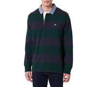 GANT REG Chambray Stripe Heavy Rugger, Green, L