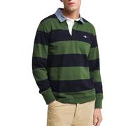 GANT REG Chambray Stripe Heavy Rugger, Green, M