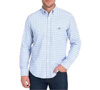 GANT REG Classic Poplin Micro Check, Blue, XL