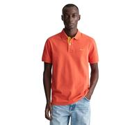 GANT REG Contrast Pique SS Rugger, Burnt Orange, S