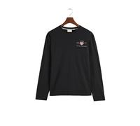 Gant Reg Medium Archive Shield Long Sleeve T-shirt Black S Men