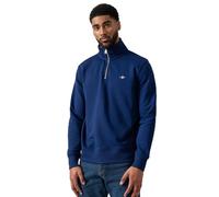 GANT Mens Regular Fit Shield Logo Half Zip Sweatshirt - 432 Rich Navy - 432 Rich Navy - L