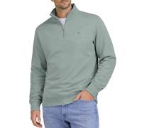 GANT Mens Regular Fit Shield Logo Half Zip Sweatshirt - 10 Ceramic Grey