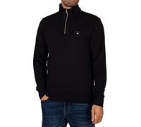 GANT REG Shield Half Zip Sweat, black, XXXXXL