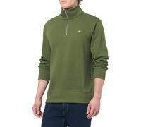GANT Men's Reg Shield Half Zip Sweat Sweatshirt, Country Green, L