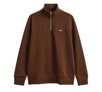 GANT REG Shield Half Zip Sweat, Mahogany Brown, L