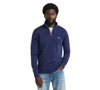 GANT Mens Persian Blue Shield Half Zip Sweatshirt