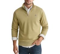 GANT Men's Reg Shield Half Zip Sweat Sweatshirt, Woody Beige, L