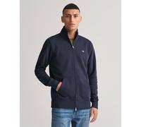 GANT Mens Regular Fit Shield Logo Full Zip Sweatshirt - 433 Evening Blue