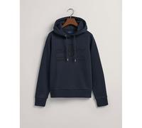 Gant Reg Tonal Shield Hoodie Blue XS Women