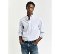 GANT Regular Classic Poplin Gingham Shirt, Light Blue - Medium