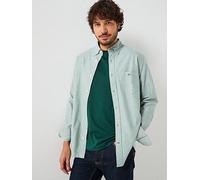 GANT Regular Fit Classic Oxford Long Sleeve Shirt, Green, Size M, Men Green