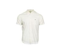 GANT Regular Fit Cotton Linen Short Sleeve Shirt, White - XX-Large