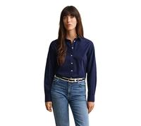 Gant Regular Fit Poplin Long Sleeve Shirt Blue 40 Woman