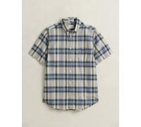 GANT Regular Fit Pure Cotton Check Oxford Shirt Blue Mix