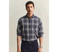 GANT Regular Fit Pure Cotton Check Oxford Shirt Taupe