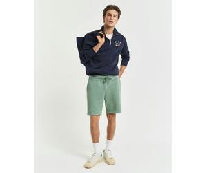 GANT Regular Fit Shield Logo Sweat Shorts - 362 Kalamata Green - 362 Kalamata Green - L