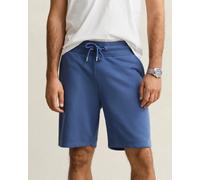 GANT Regular Fit Shield Logo Sweat Shorts - 442 Vintage Blue