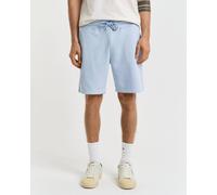 GANT Regular Fit Shield Logo Sweat Shorts - 457 Fresh Blue