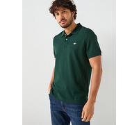 Gant Reg Shield Short Sleeve Polo Green S Men