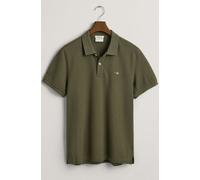 GANT Mens Shield Short Sleeve Pique Polo Shirt Juniper Green XXL