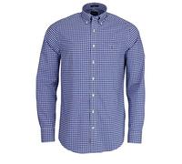 GANT Regular Fit Shirt Long Sleeve Buttoned Checked Blue, Blue, XL