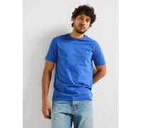 GANT Regular Fit Short Sleeve T-Shirt, Bright Blue, Size S, Men Bright Blue