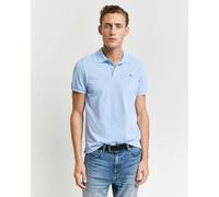 GANT Mens Shield Short Sleeve Pique Polo Shirt Pale Blue L