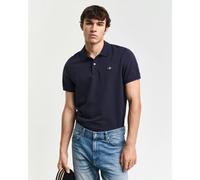 GANT Regular Shield Pique Polo Shirt, Evening Blue - Large