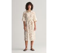 GANT Rel Palm Print Linen Dress BNWT Designer Womens Clothing Dry Sand