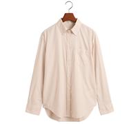 Gant Relaxed Fit Striped Luxury Oxford Long Sleeve Shirt Beige 42 Women