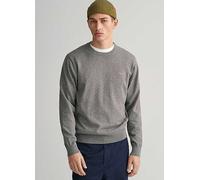 Gant Round Neck Sweater Dark Grey Marl