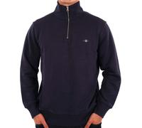 Gant Mens Regular Fit Shield Logo Half Zip Sweatshirt - Blue - Size 4XL