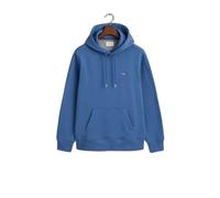 GANT Mens Regular Fit Shield Logo Pullover Hoodie - 442 Vintage Blue - 442 Vintage Blue - XL