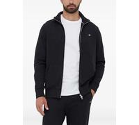 Gant Shield logo-embroidered zip-neck sweater - Black S-M-XL-XXXL