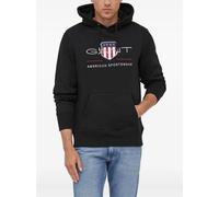 Gant shield-logo hoodie - Black S-M