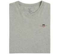 Gant Shield Logo Jersey Pyjama T-Shirt, Light Grey Melange - M