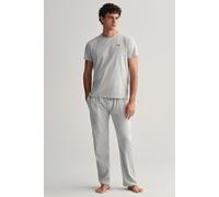 Gant Shield Logo Short Sleeve T-shirt Light Grey Melange Gant Grey L