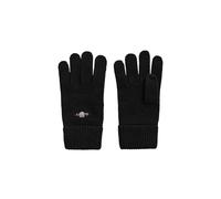 Men's GANT Shield Wool Gloves - Black - Size: ONE size