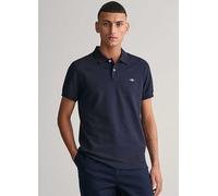 Gant Short Sleeve Pique Polo Shirt Blue