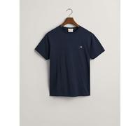 GANT Men's Slim Shield SS T-Shirt, Evening Blue, S