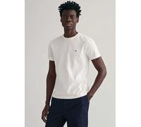 Gant Slim Shield Short Sleeve T-shirt Beige L Men