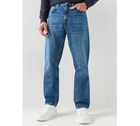 GANT Straight Fit Jeans, Mid Wash, Size 32R, Men Mid Wash